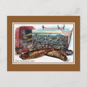  litho-groeten uit Constantinopel Briefkaart