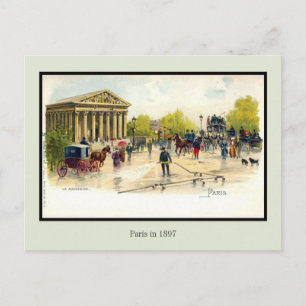 litho Parijs in 1897 1 van 6 Briefkaart