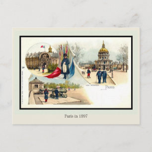litho Parijs in 1897 5 van 6 Briefkaart