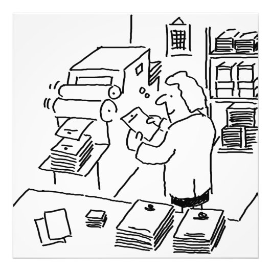 Litho Printer Printworks Business Foto Afdruk (Voorkant)