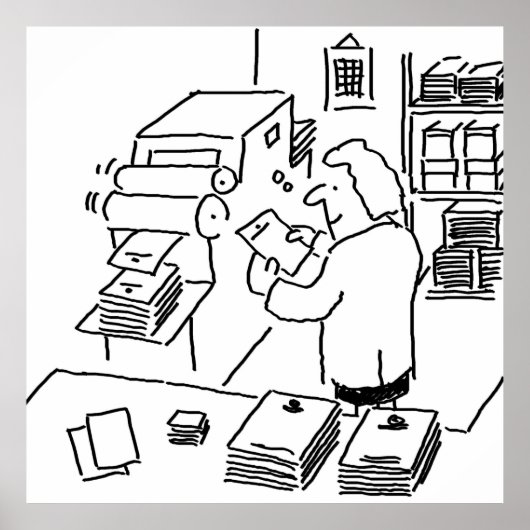 Litho Printer Printworks Business Poster (Voorkant)