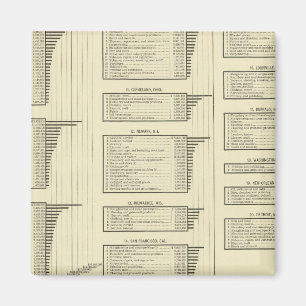 lithografie - grafiekproducten in steden magneet