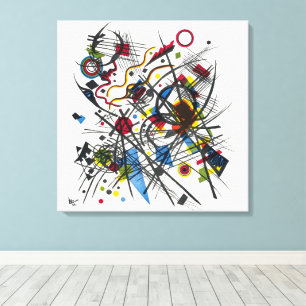 Lithografie voor Vierte Bauhausmappe door Kandinsk Canvas Afdruk