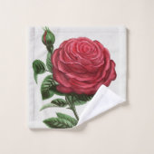 Lithographie de rose antique, François-Frédéric Gr (Gant de toilette)