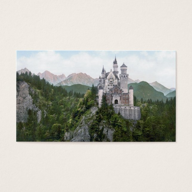 Lithographie du château de Neuschwanstein (Devant)