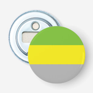 Lithromantische Pride-vlag Button Flesopener