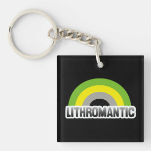 Lithromantische trots sleutelhanger