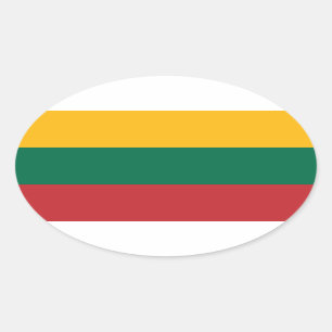 Lithuania Ovale Sticker