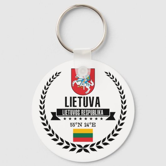 Lithuania Sleutelhanger (Voorkant)
