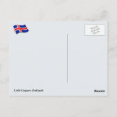 Litli Geyser, IJsland. Briefkaart (Achterkant)