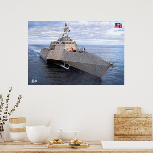 LITOTAAL COMBAT SHIP - LCS-14 POSTER (Keuken)