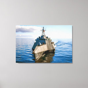 LITOTAAL COMBAT SHIP - LCS-16 24x36 Canvas Afdruk