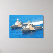 LITOTAAL COMBAT SHIP - LCS-4 24x36 Canvas Afdruk (Voorkant)
