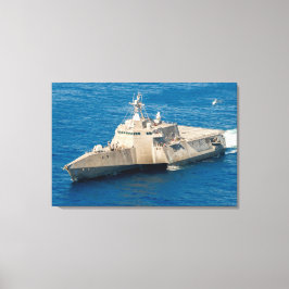 LITOTAAL COMBAT SHIP - LCS-4 24x36 Canvas Afdruk
