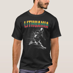 Litouwen Basketbal Fans Jersey Litouwse vlag B T-shirt