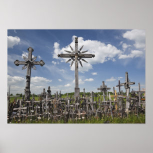 Litouwen, Centraal-Litouwen, Siauliai, Heuvel 7 Poster