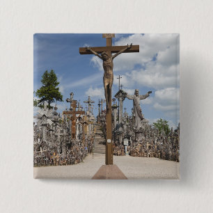 Litouwen, Centraal-Litouwen, Siauliai, Hill 4 Vierkante Button 5,1 Cm