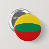 Litouwen Fisheye Flag Button (Voorkant /achterkant)