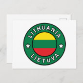 Litouwen Lietuva Briefkaart (Voorkant / Achterkant)