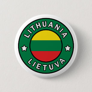 Litouwen Lietuva Ronde Button 5,7 Cm