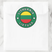 Litouwen Lietuva Ronde Sticker (Tas)