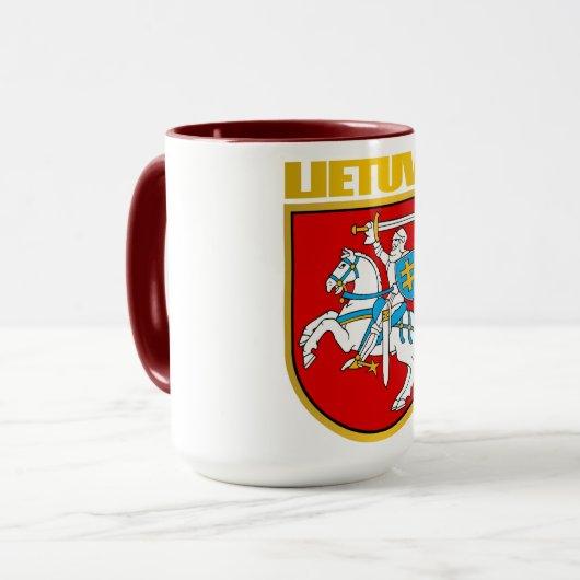Litouwen (Lietuva) Wapenmunt Mok (Voorkant links)