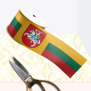 Litouwen Lint, embleem, patriot, Litouwse vlag Lint