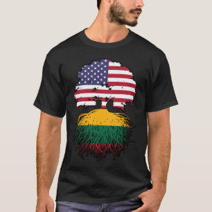 Litouwen Litouws Amerikaans Verenigde Staten T-shirt
