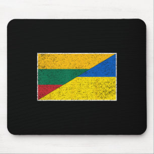 Litouwen Oekraïne Vlag Litouwse Oekraïense Natie Muismat