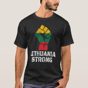 Litouwen Ondersteuning Litouwse vlag Mannen Vrouwe T-shirt