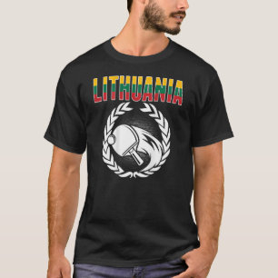 Litouwen pingpong Litouwse tafeltennis suppo T-shirt
