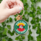 Litouwen Round Emblem Sleutelhanger (Hand)
