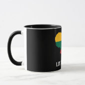 Litouwen silhouet en vlag mok (Links)