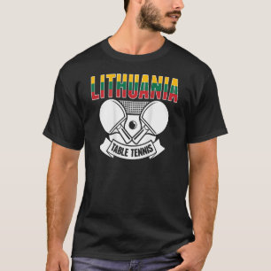 Litouwen Tennis Support Litouwse pingpingpp P T-shirt