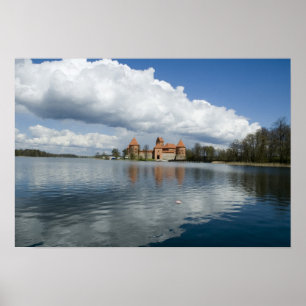 Litouwen, Trakai. Island Castle Poster