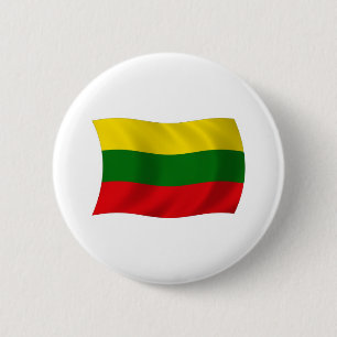 Litouwen Vlag Knop Ronde Button 5,7 Cm