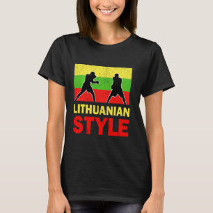 Litouwen vlag Litouwse boxingclub T-shirt