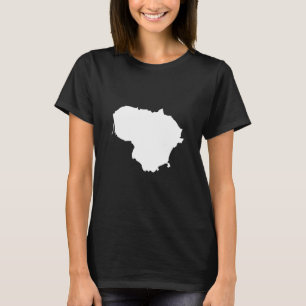 Litouwen Vlaggenkaart T-shirt