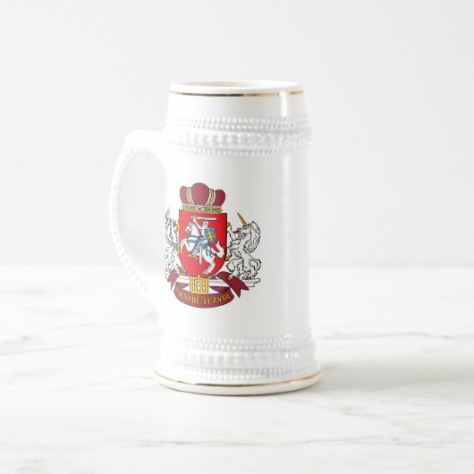 Litouwen Wapenstaart-Mok Bierpul (Voorkant links)