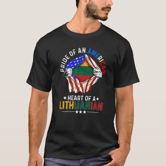 Litouws Amerikaans Pride Foreign Litani T-shirt (Voorkant)