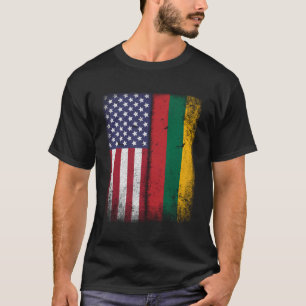 Litouws Amerikaanse vlag Litouwen VS Lietuva PRI T-shirt