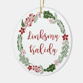 Litouws kerstfeest met linksmų Kalėdų Keramisch Ornament (Links)