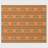 Litouws rendierbreipatroon cadeaupapier (Vlak)