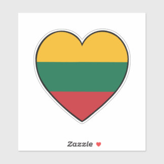 Litouws vlaghart sticker