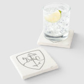 Litouws Vytis Stone Onderzetter (Zijkant)