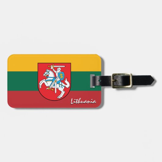 Litouwse Bagagelabels, patriottische Litouwse vlag Bagagelabel (Voorkant horizontaal)