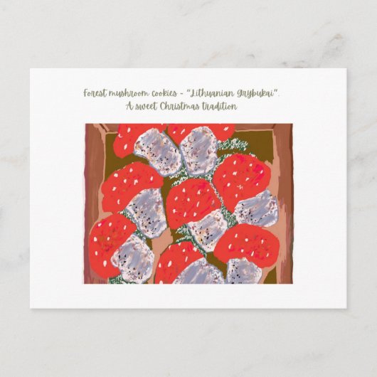 Litouwse kersttradities feestdagenkaart (Voorkant)