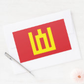 Litouwse legervlag rechthoekige sticker (Envelop)