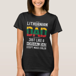 Litouwse papa vaders dag Litouwen vlag Mannen BIR T-shirt