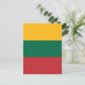 Litouwse vlag briefkaart (Staand voorkant)